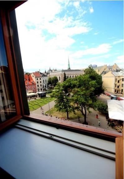 This luxury apartment is located in renovated historical Fitinghof building.