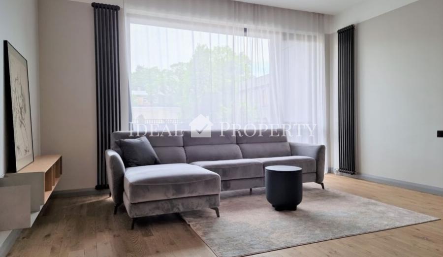 For sale 2-bedrooms apartment with full finishing in a new project in the center of Riga at Valdemara str.