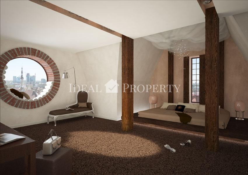 For sale a spacious apartment with exclusive loft style design in the prestigious centre of Riga!