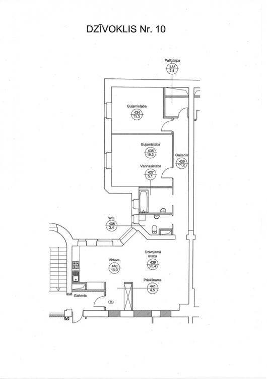 Is offered a specious 2 bedroom apartment in new project Valdemāra Rezidence