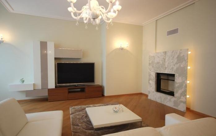 This luxury apartment is located in renovated historical Fitinghof building.