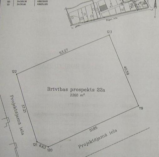 For sale is offered a plot of land in  Bulduri, Brivibas prospekta.