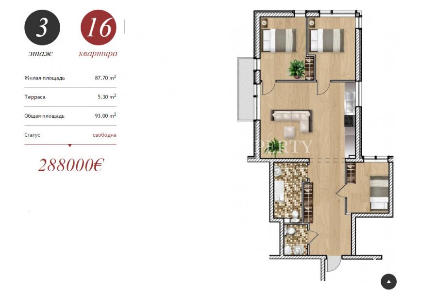 Продаются апартаменты в 4-х этажном кирпичном доме в новом проекте Loft.