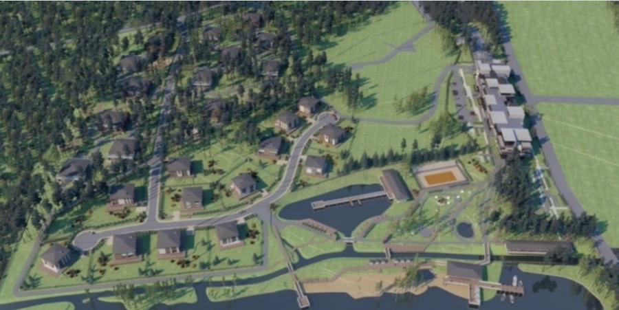 Поселок Jurmala Lake Club  находится на берегу озера Божу, 