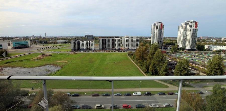 The apartment is located on the 9th floor of the building.