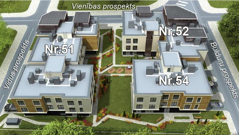 Projekts atrodas Jūrmalas prestižākajā daļā – Bulduru prospektā, 1. līnijā vien 200 metru attālumā no jūras. 