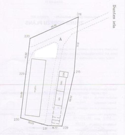 Продается земля на ул. Дунтес со складскими помещениями