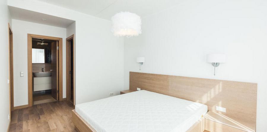 Long term rent furnished two-bedroom apartment in the new project at Grostanas street.