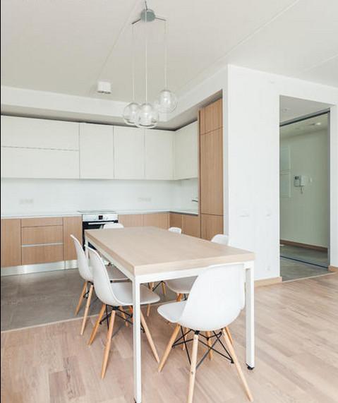 Long term rent furnished two-bedroom apartment in the new project at Grostanas street.