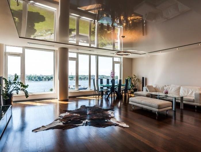 Exclusive two storey penthouse with stunning Daugava River view.