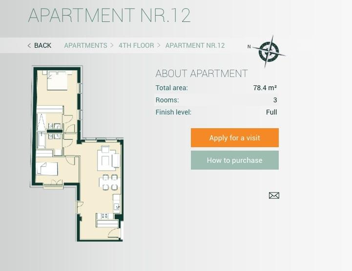 3-room apartments for sale in a residential complex Felicity Apartments.