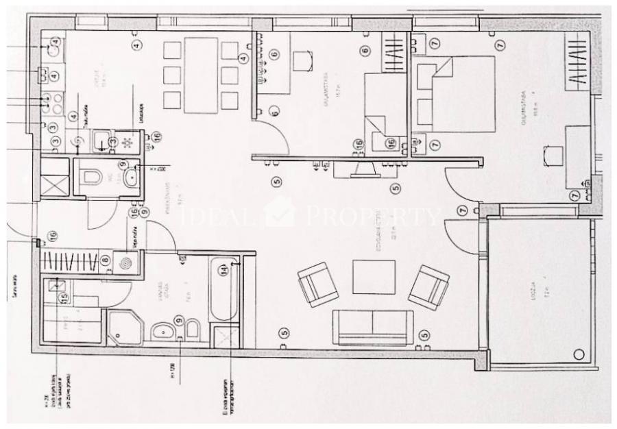 A flat in a high-quality new project building in Viesturdārzs.