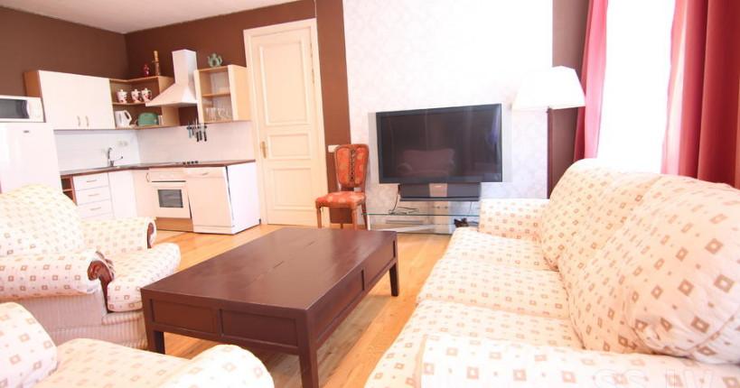 The apartment is located in the quiet center, in a beautiful renovated house.