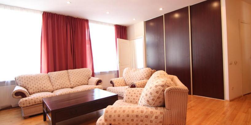 The apartment is located in the quiet center, in a beautiful renovated house.