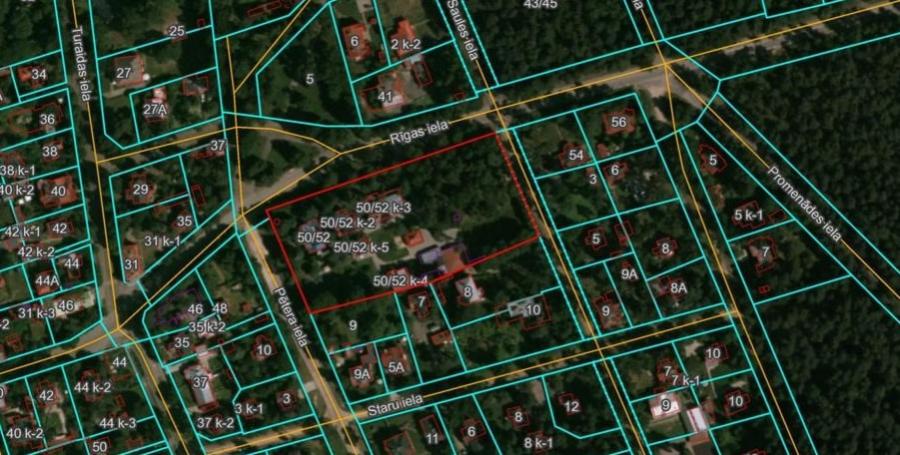 For sale land 3plot with 7 residential buildings  Dzintari, Rigas street.