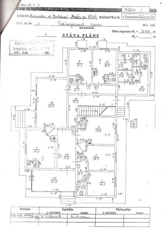 For sale plot of land with an area of 3601 sq.m. in Bulduri.