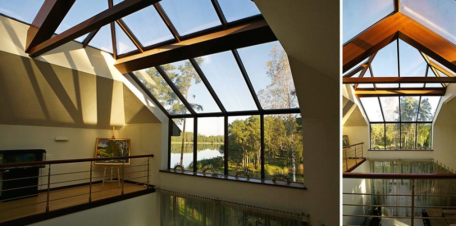 On the shore of the lake  for sale A mansion with direct access to the lake.