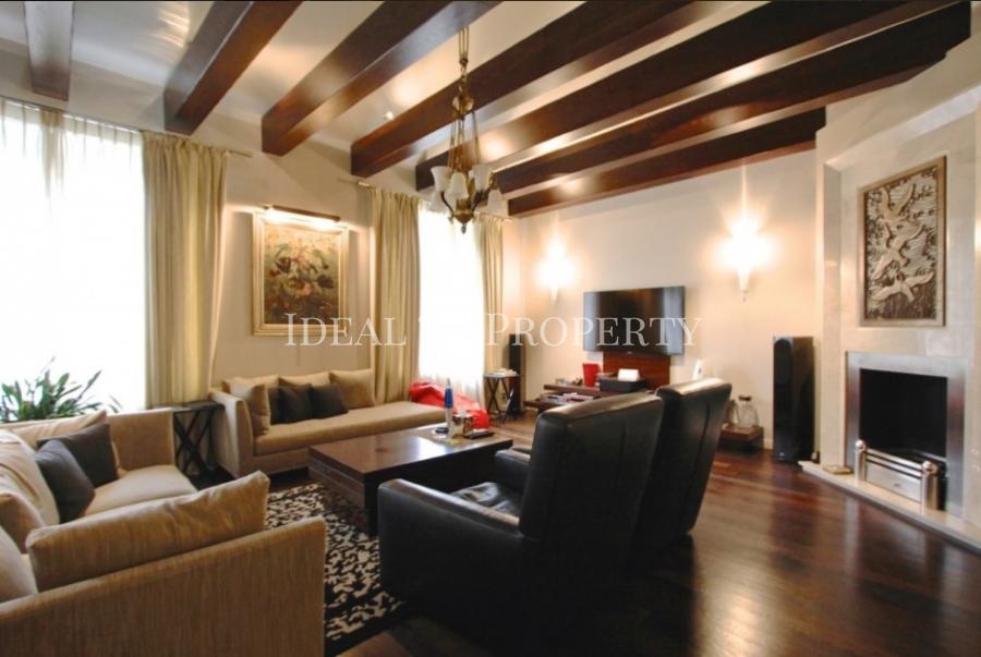 Exclusive apartment on 2 floors that is located in a prestige house in Blaumana Street, in a quiet center of Riga. 