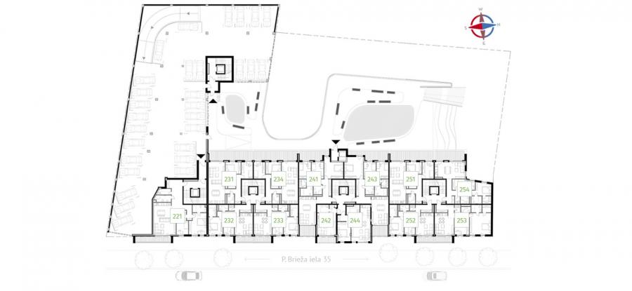 Piedāvājam iegādāties dzīvokli a 3 īstabam jaunā projektā Park Alley.