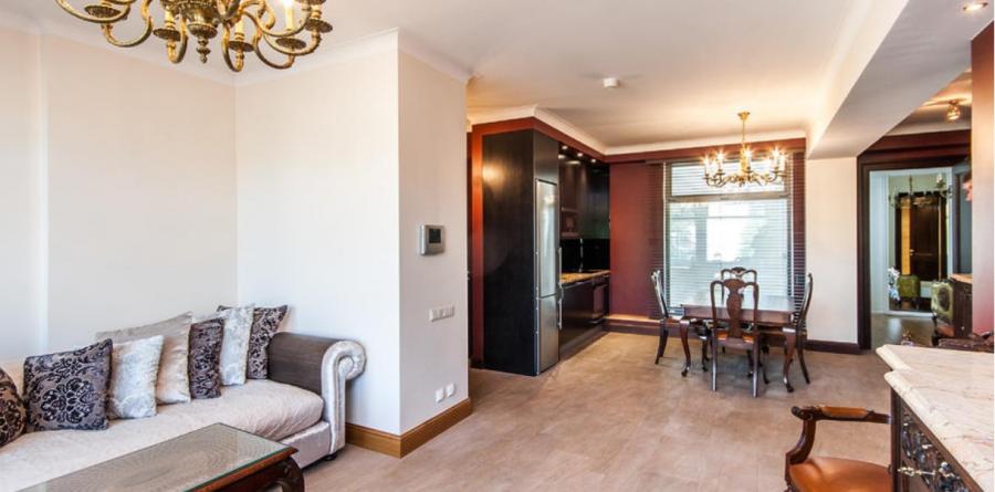 Modern two-bedroom apartment in the city center at Martas street.