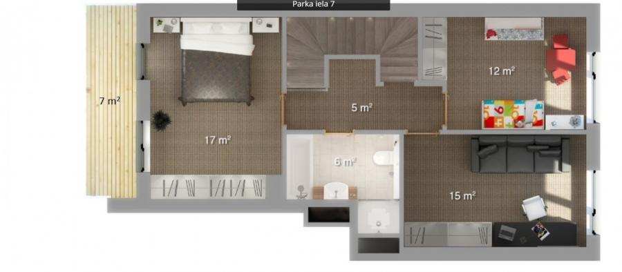 Сдается полностью меблированный практичный таунхаус с тремя спальнями.