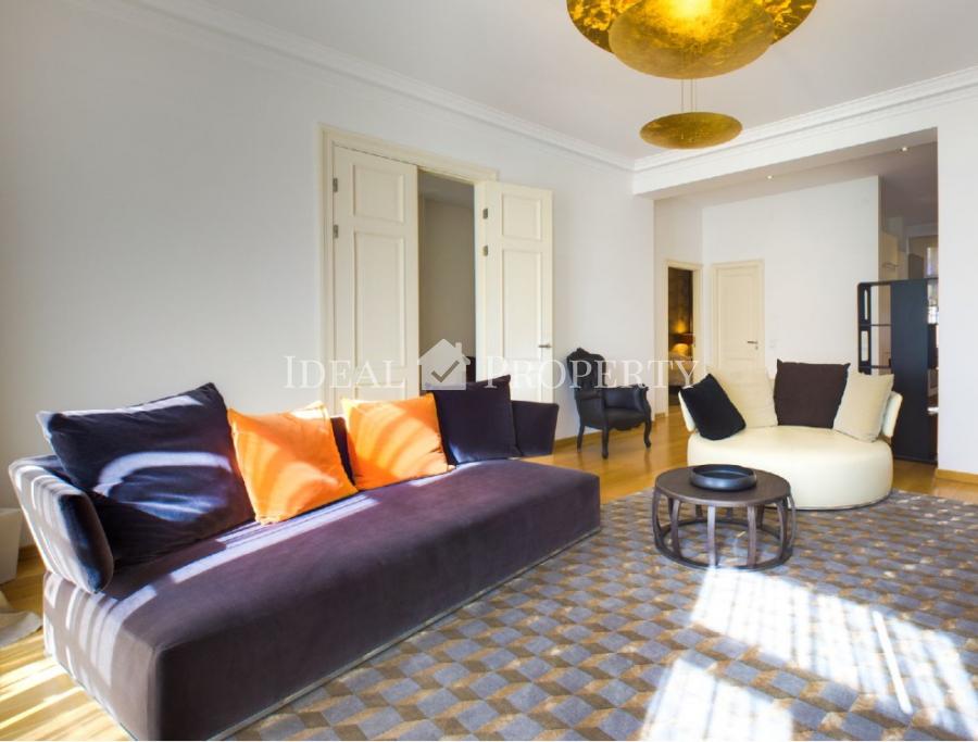 Modern spacious 2-bedroom apartment with high ceilings in renovated house. 