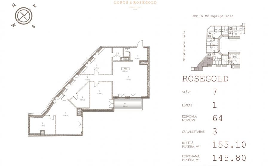 Продаем красивые 4-комнатные апартаменты в новом комплексе Lofts&Rosegolds. 