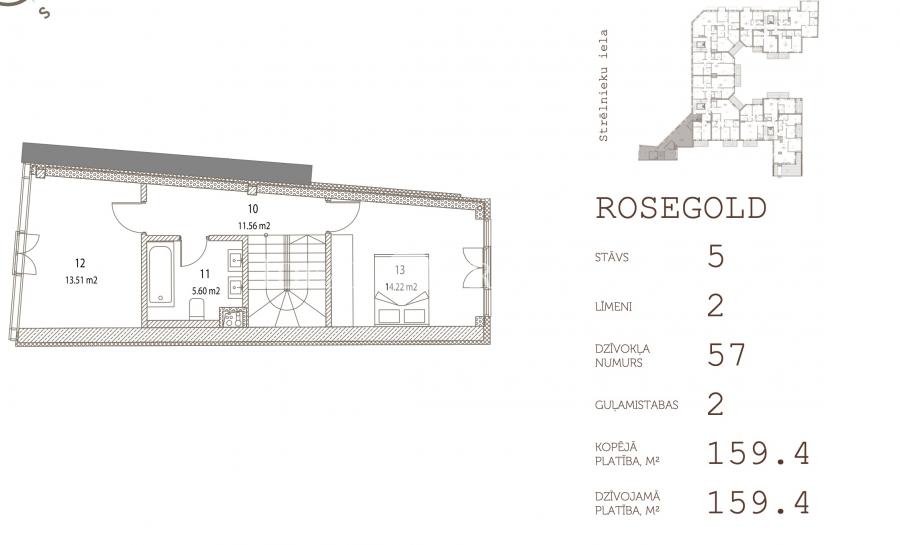 Продаем красивые 3-комнатные апартаменты в новом комплексе Lofts&Rosegolds. 