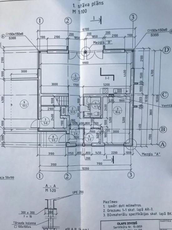 Māja atrodas skaistā un klusā Jūrmalas vietā, 100 m attālumā no upes krasta.