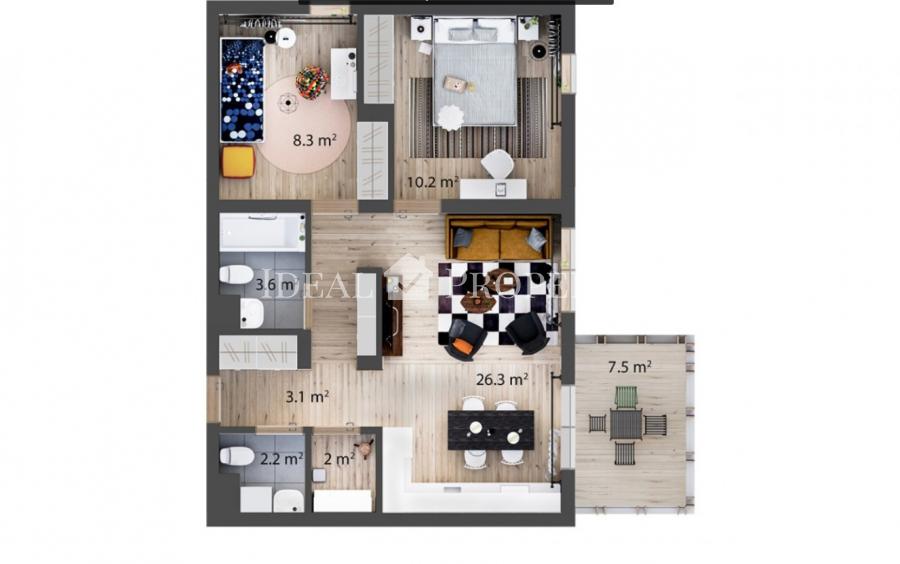 Сдается просторная трехкомнатная квартира, с функциональной планировкой.