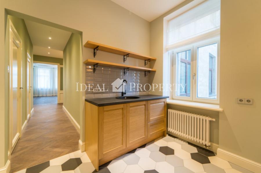 Completely new, cozy apartment with three bedrooms, in the most prestigious area of Riga - now available for long term rent.