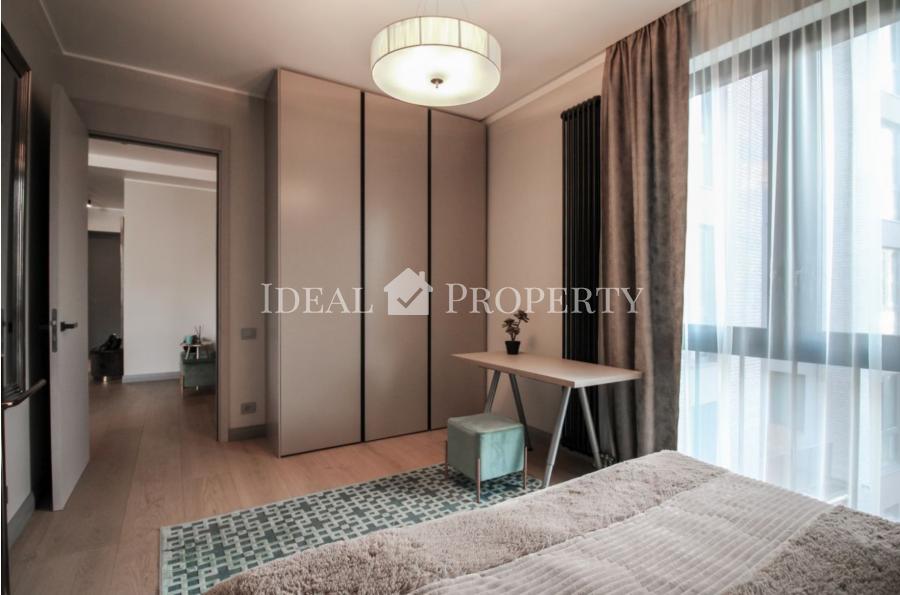 For rent 3-bedrooms apartment with full finishing in a new project in the center of Riga at Valdemara str.