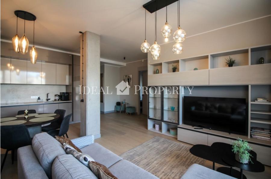 For rent 3-bedrooms apartment with full finishing in a new project in the center of Riga at Valdemara str.