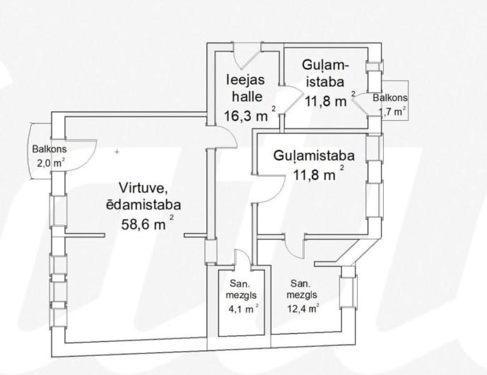 Ekskluzīvs dzīvoklis Tuvajā centrā Skolas ielā, netālu no Esplanādes parka.