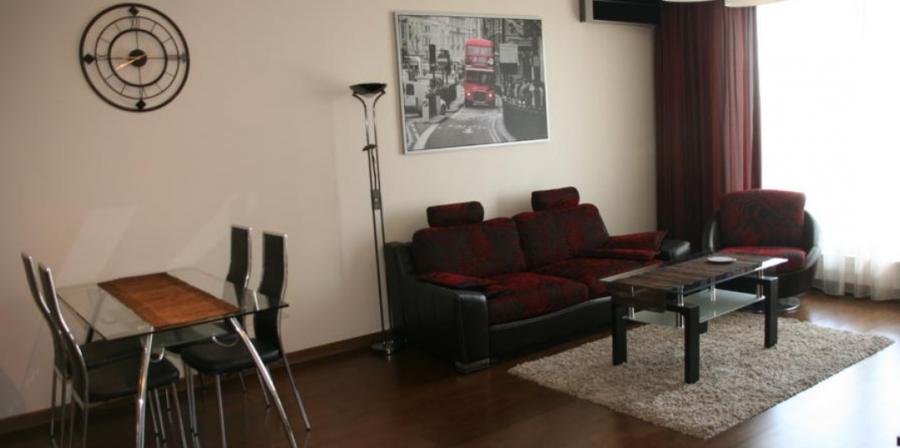 Fully furnished and equipped with all needed home appliances, modern one bedroom apartment in a nice and handy place of Riga -