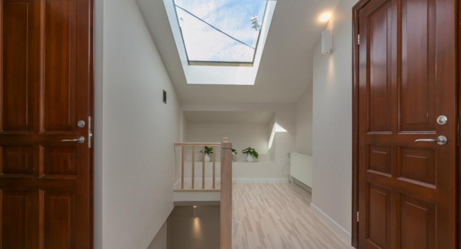 Two-level apartment in a quiet courtyard of the Old Town.