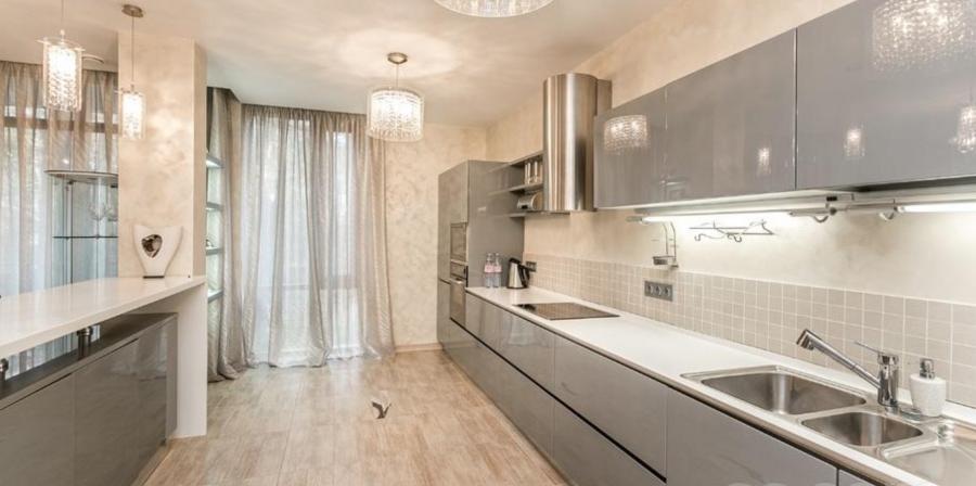 Apartment is fully furnished and equipped with household appliances for rent is offered in Jurmala.