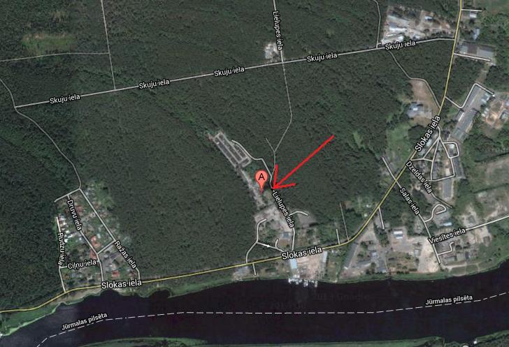 We offer plot of land  in Jurmala, Lielupes street