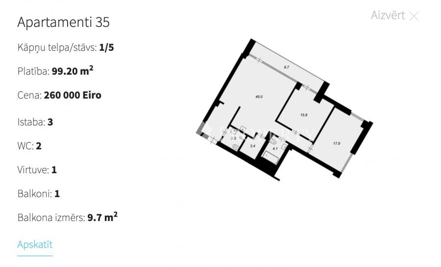 Spacious and comfortable apartments for rent in the new project 