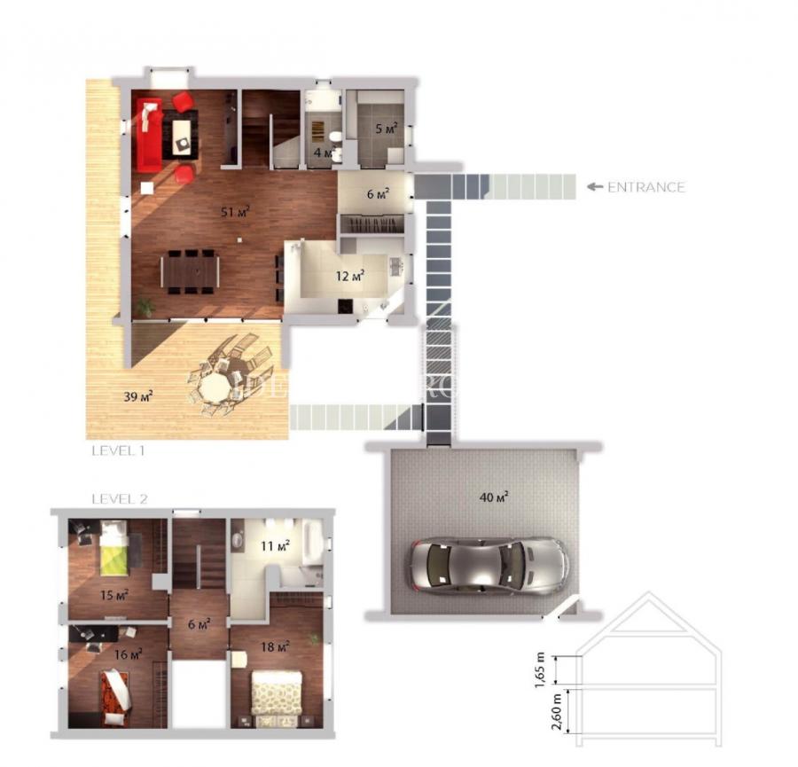 Предлагаем на продажу новые дома в поселке Салиена.
