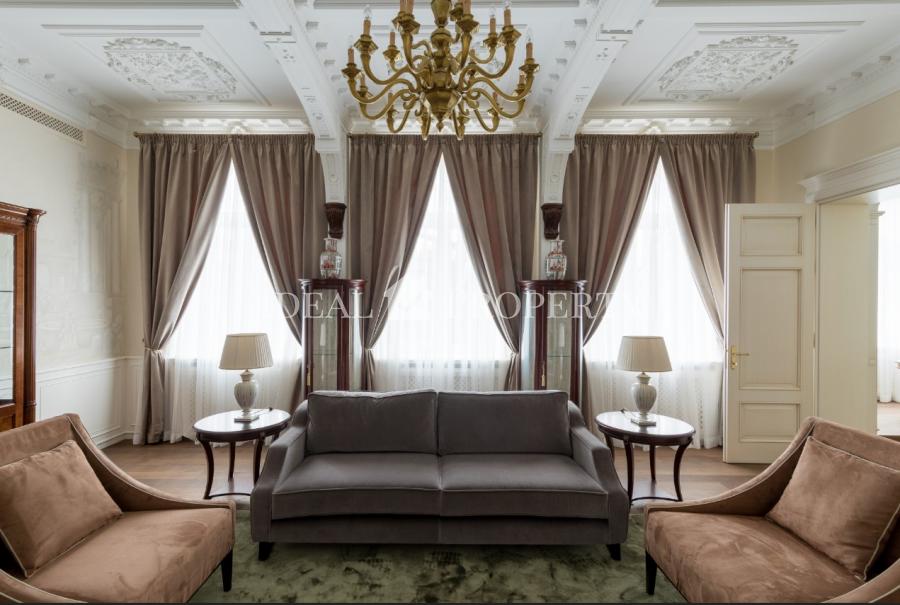 An exclusive chance to purchase an apartment in one of the most sophisticated buildings in Riga, at Elizabetes iela .