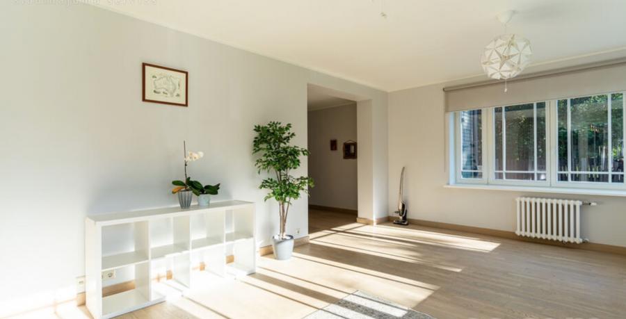 Spacious apartment for rent in a renovated house on Šampētera Street.