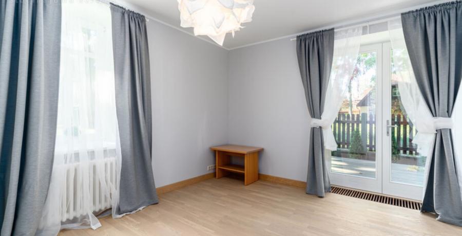 Spacious apartment for rent in a renovated house on Šampētera Street.