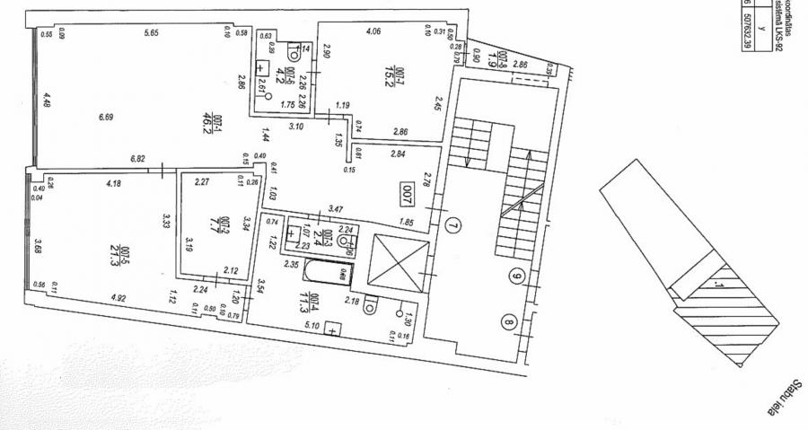 Izīrei  jauns 3 istabu dzīvoklis jaunajā projektā Stabu iela. 