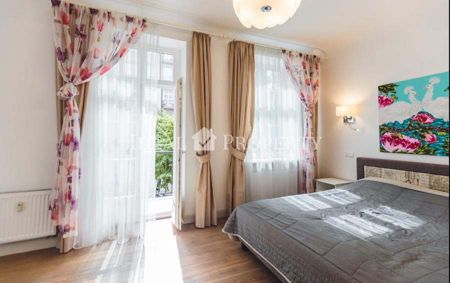 Exclusive apartment in the center of  Riga, at Skolas Street, near the Esplanade Park.