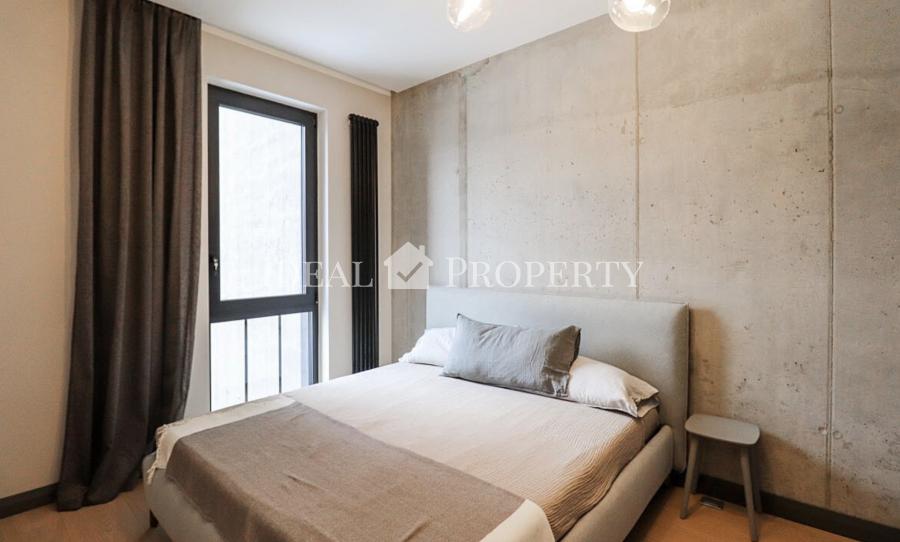 For sale 1-bedrooms apartment with full finishing in a new project in the center of Riga at Valdemara str.