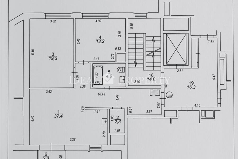 Piedāvājam 3 istabu dzīvokli klusajā centrā, projektā 