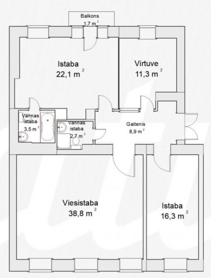 For sale apartment in the reconstructed Kalpaka Park Residence.