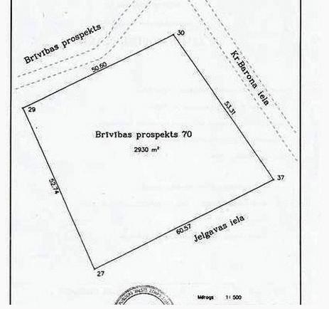 A lovely building plot in the coastal resort town Jurmala, Bulduri