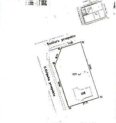 For sale a plot of land with the house in Lielupe